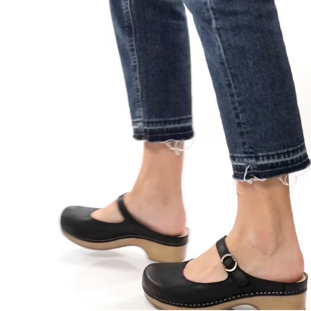 Dansko Britney Burnished nubuck clogs